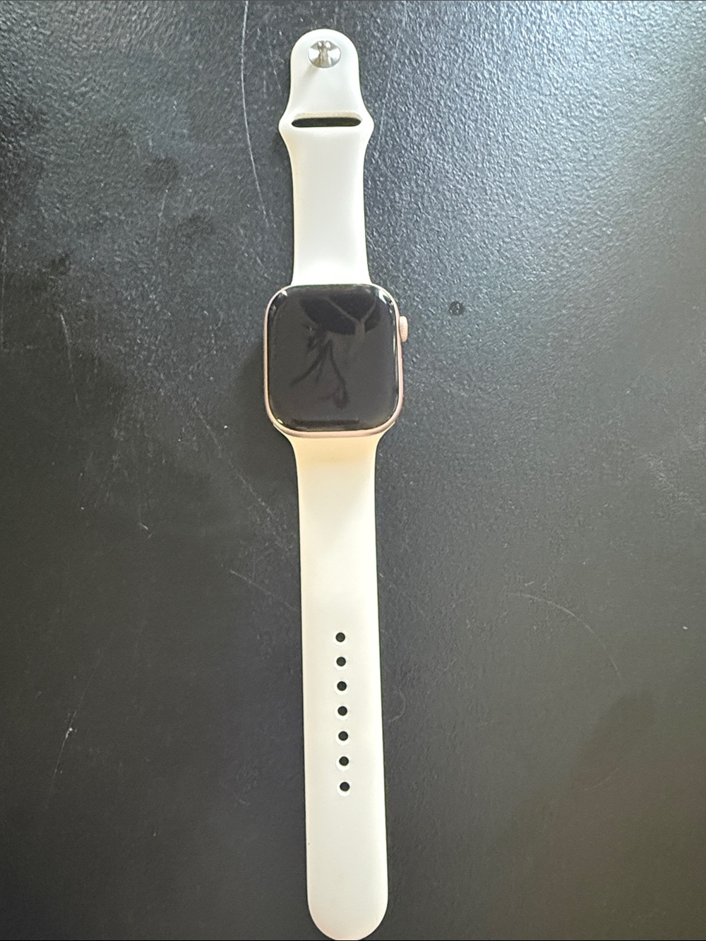 Apple Watch Series 10 GPS Rose Gold Aluminum Case with White Sport Band - Picture 4 of 5